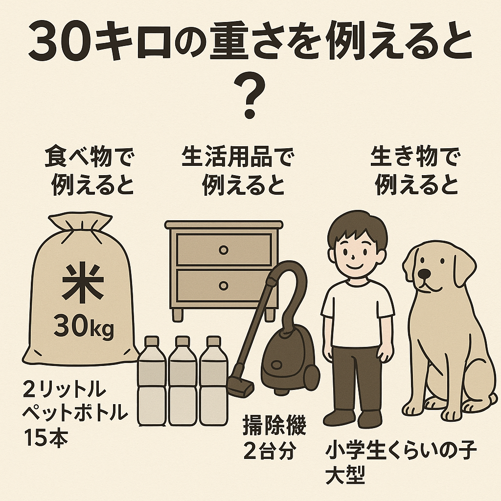 30kgの重さの例え