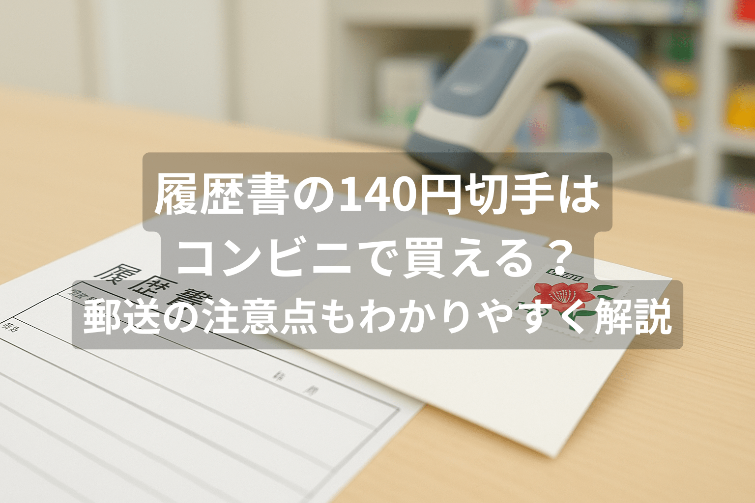 履歴書の140円切手はコンビニで買える？郵送の注意点もわかりやすく解説